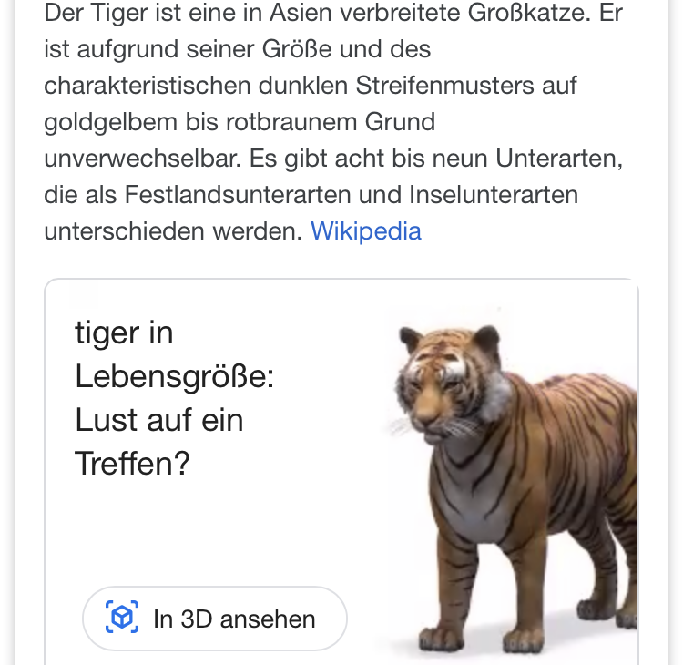 Google VR Tiger