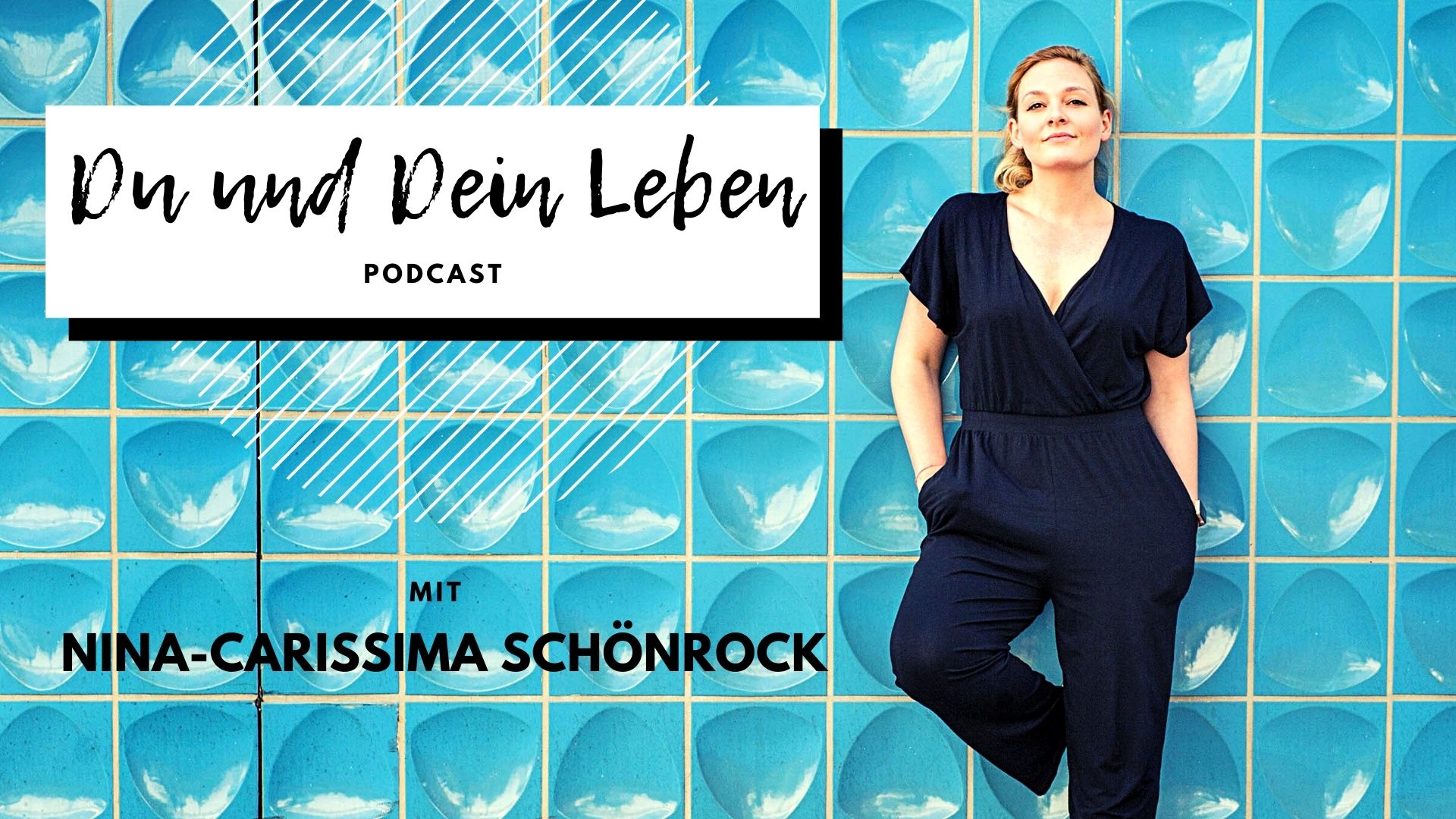 Podcast, Du und Dein Leben, Neuanfang, Frau an Wand, Nina-Carissima Schönrock
